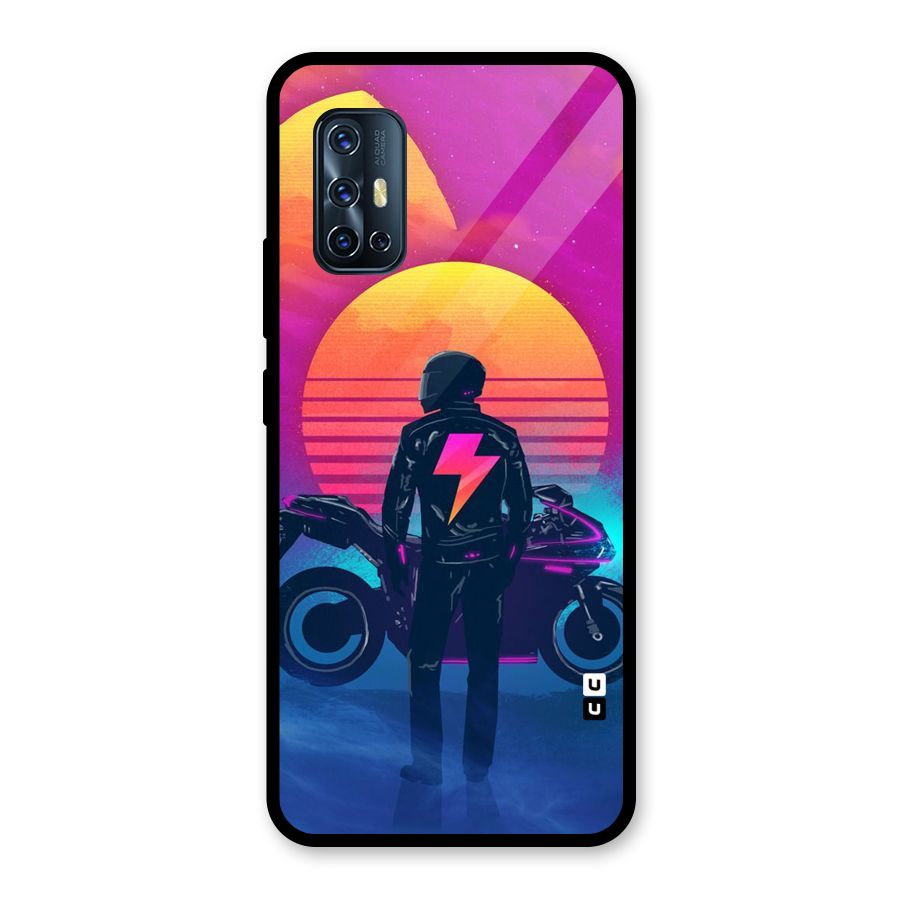 Electric Ride Glass Back Case for Vivo V17