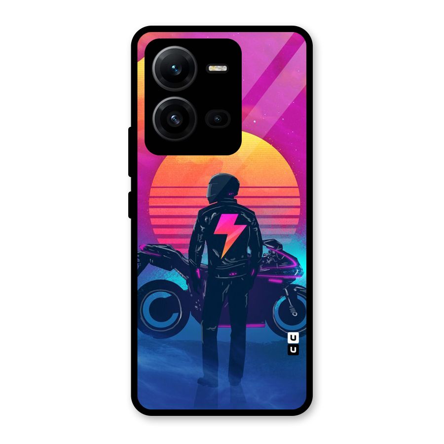 Electric Ride Glass Back Case for Vivo V25