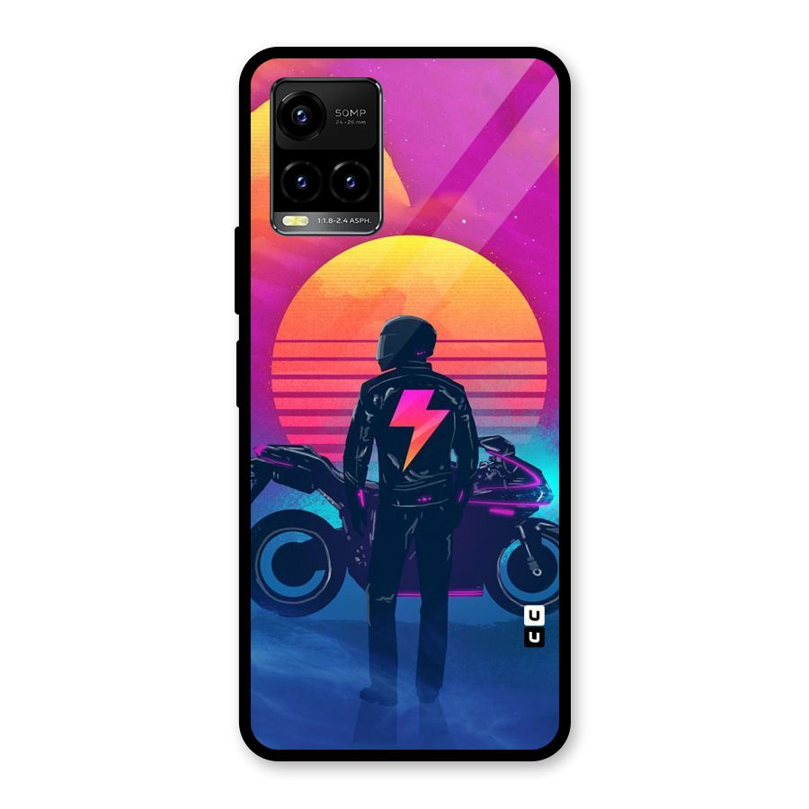 Electric Ride Glass Back Case for Vivo Y21A