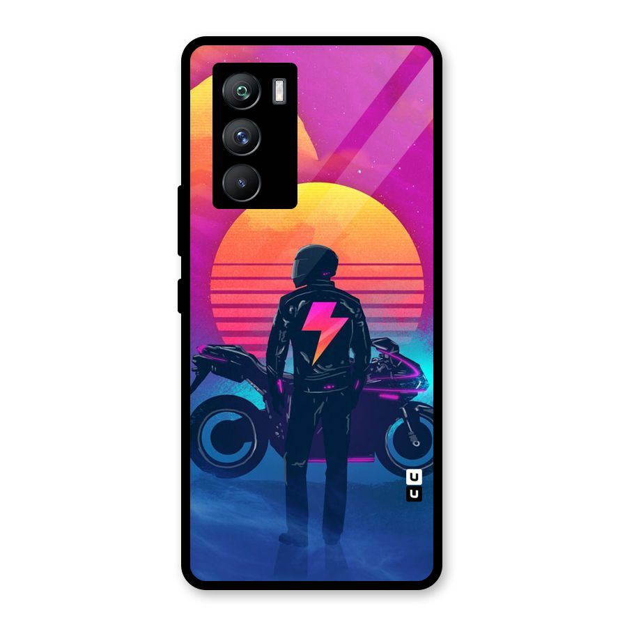 Electric Ride Glass Back Case for Vivo iQOO 9 SE