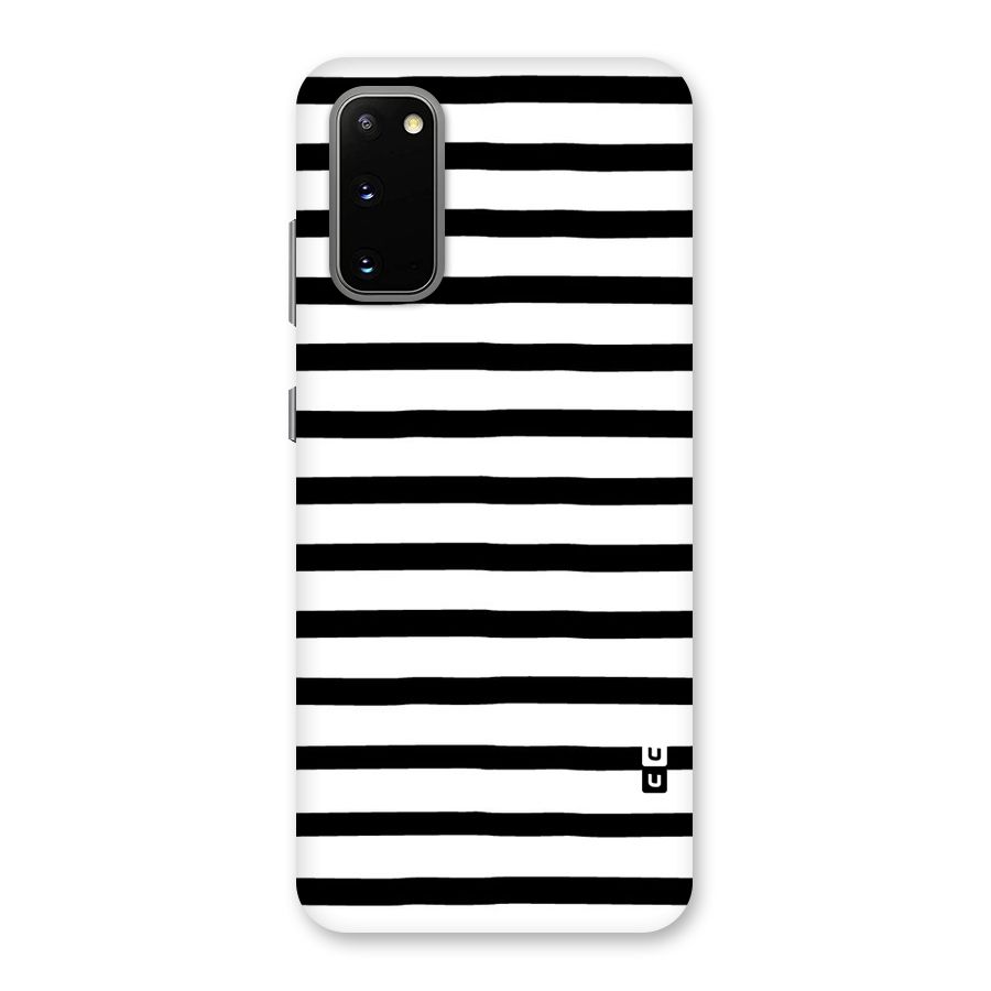 Elegant Basic Stripes Back Case for Galaxy S20