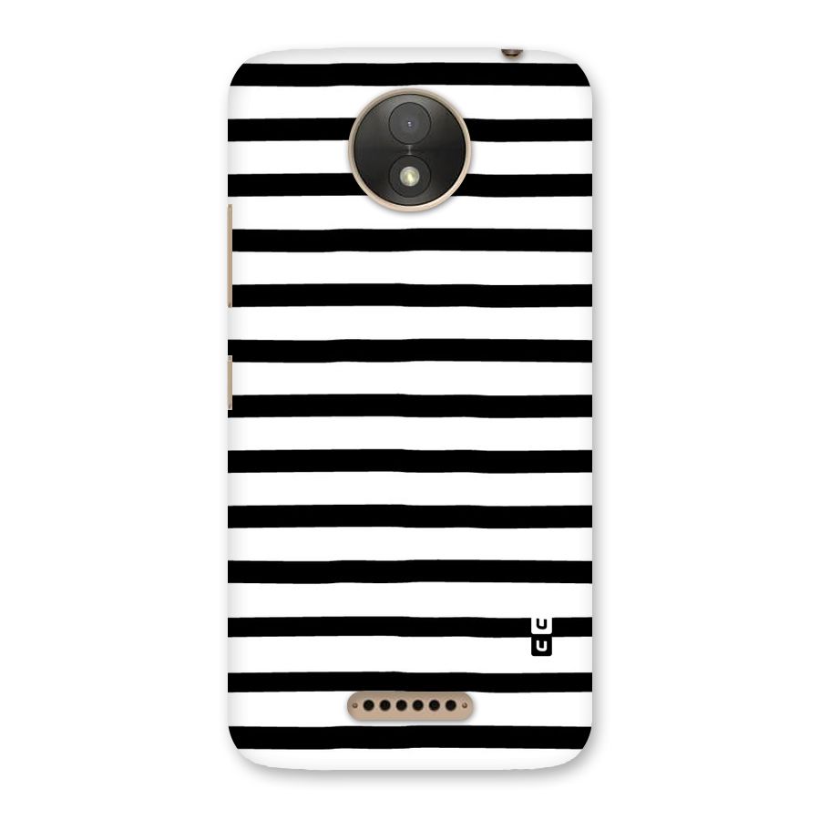 Elegant Basic Stripes Back Case for Moto C Plus