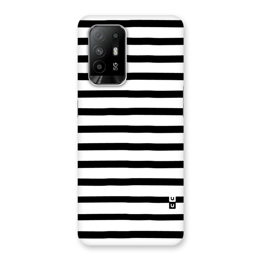 Elegant Basic Stripes Back Case for Oppo F19 Pro Plus 5G