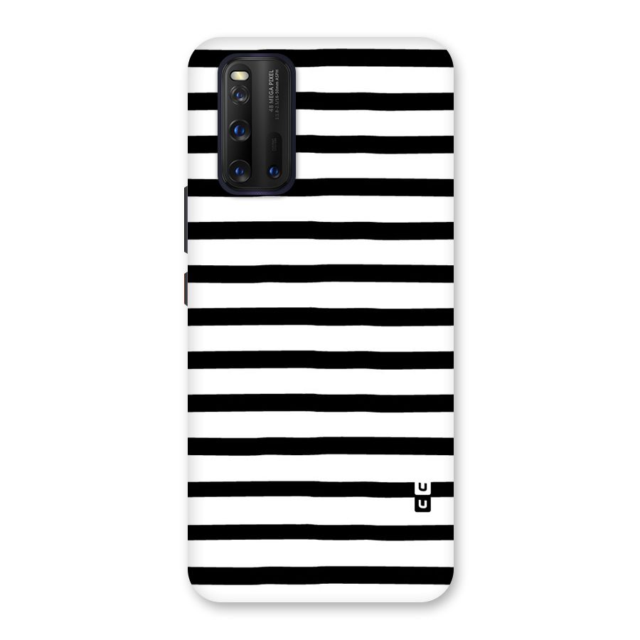 Elegant Basic Stripes Back Case for Vivo iQOO 3