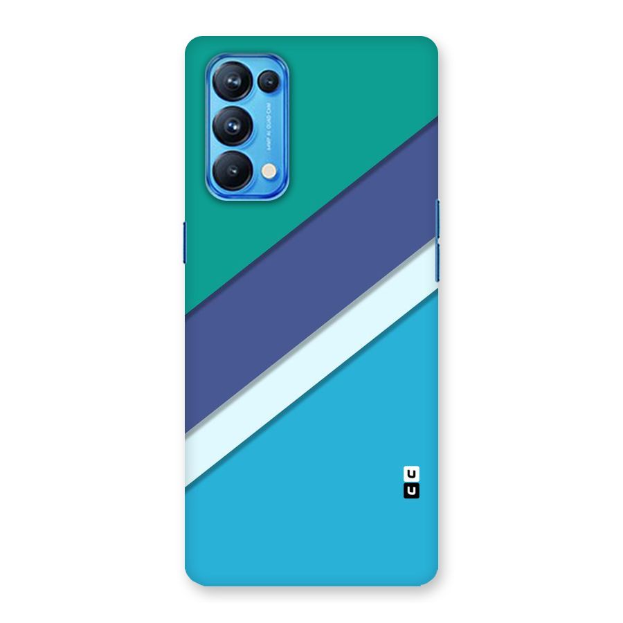 Elegant Colored Stripes Back Case for Oppo Reno5 Pro 5G