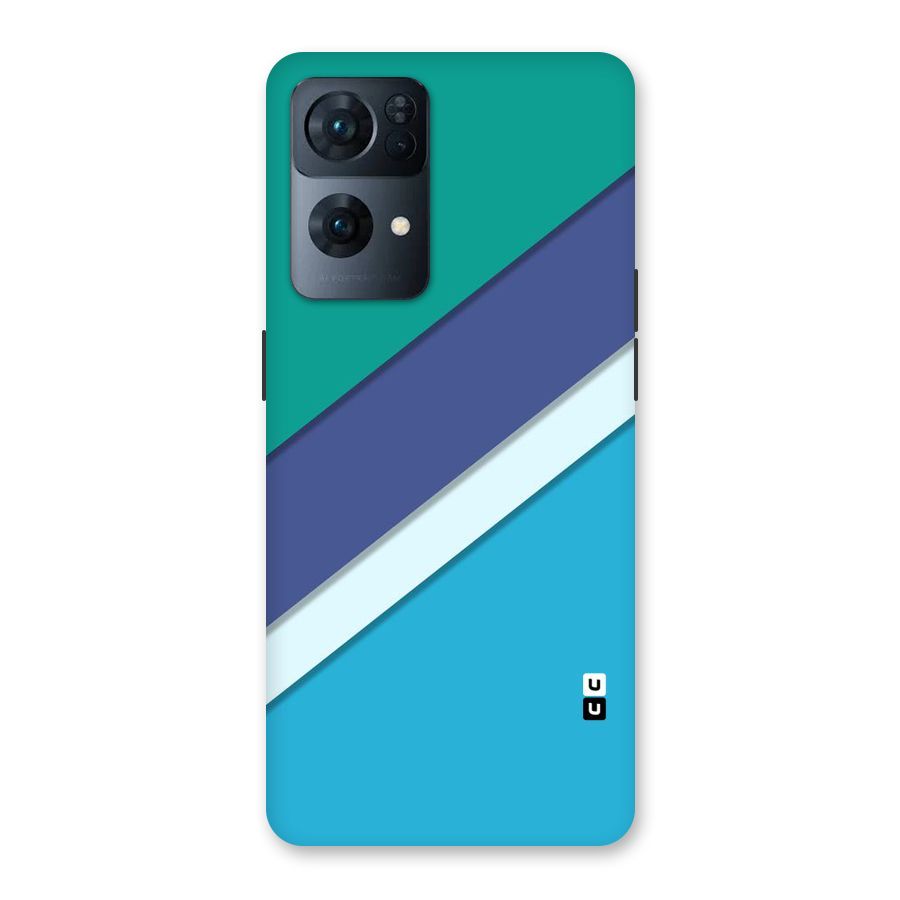 Elegant Colored Stripes Back Case for Oppo Reno7 Pro 5G