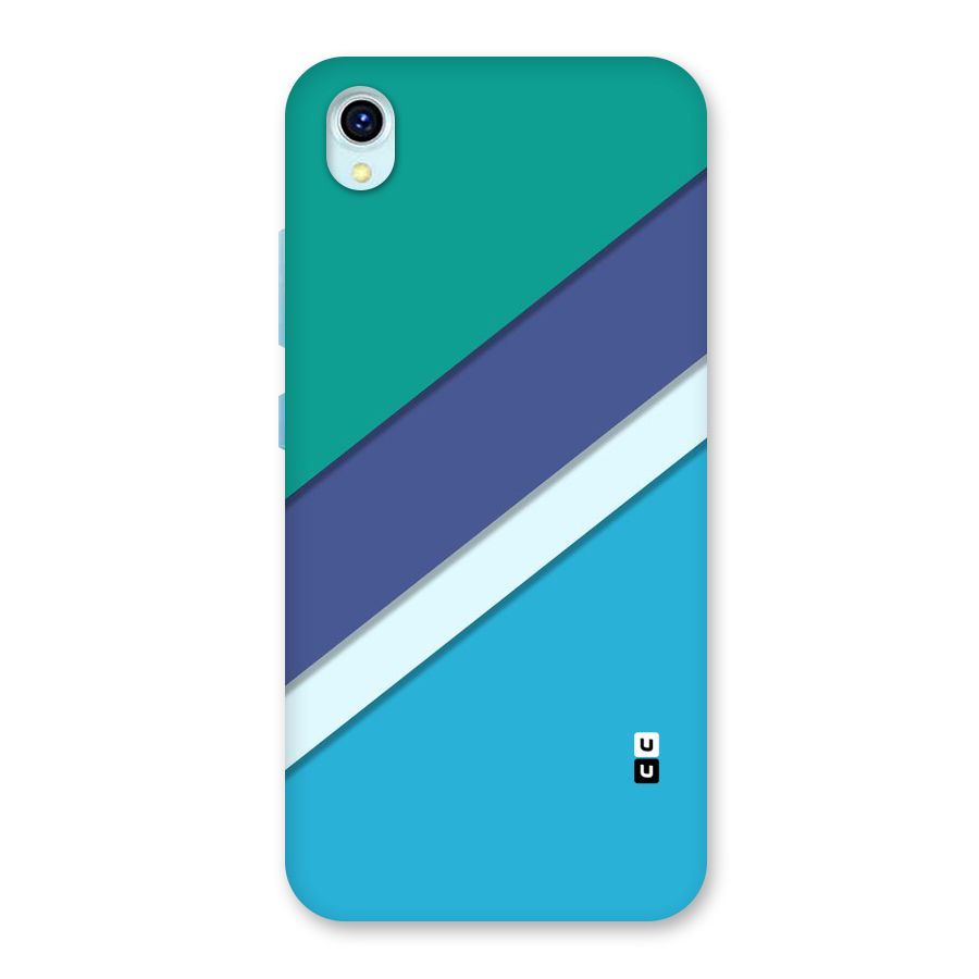 Elegant Colored Stripes Back Case for Vivo Y1s