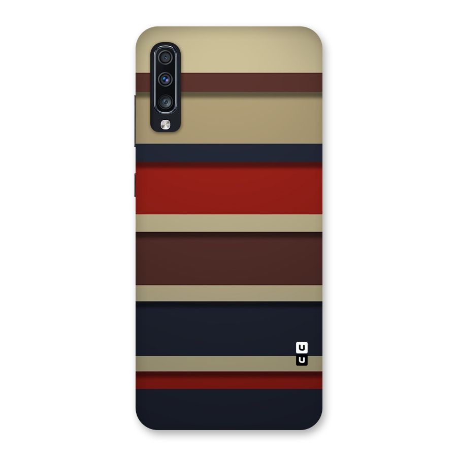 Elegant Stripes Pattern Back Case for Galaxy A70