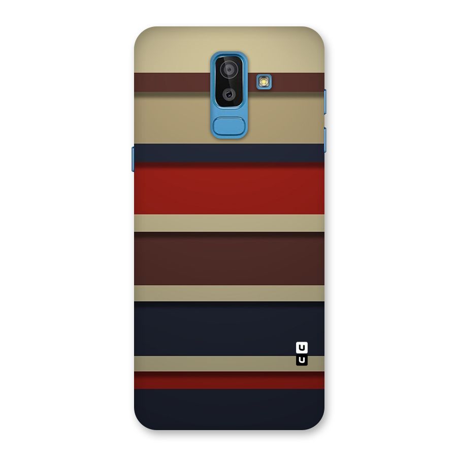 Elegant Stripes Pattern Back Case for Galaxy On8 (2018)