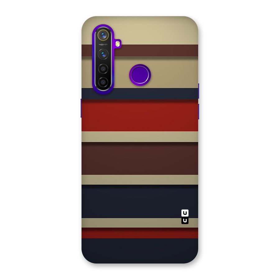 Elegant Stripes Pattern Back Case for Realme 5 Pro