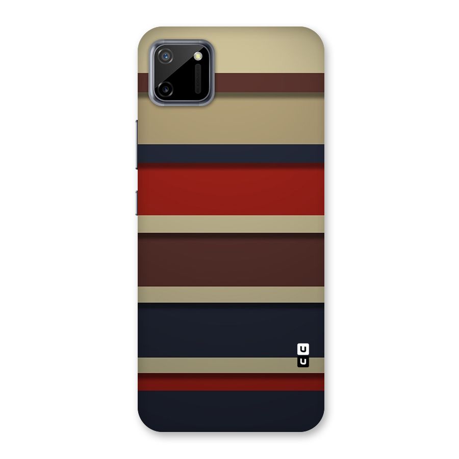 Elegant Stripes Pattern Back Case for Realme C11