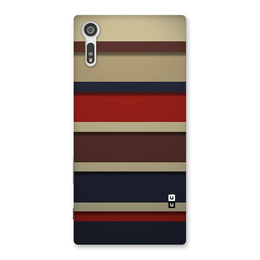 Elegant Stripes Pattern Back Case for Xperia XZ