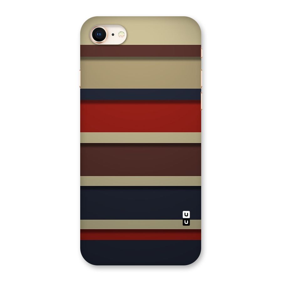 Elegant Stripes Pattern Back Case for iPhone 8