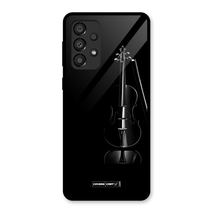 Elegant Violin Glass Back Case for Galaxy A33 5G