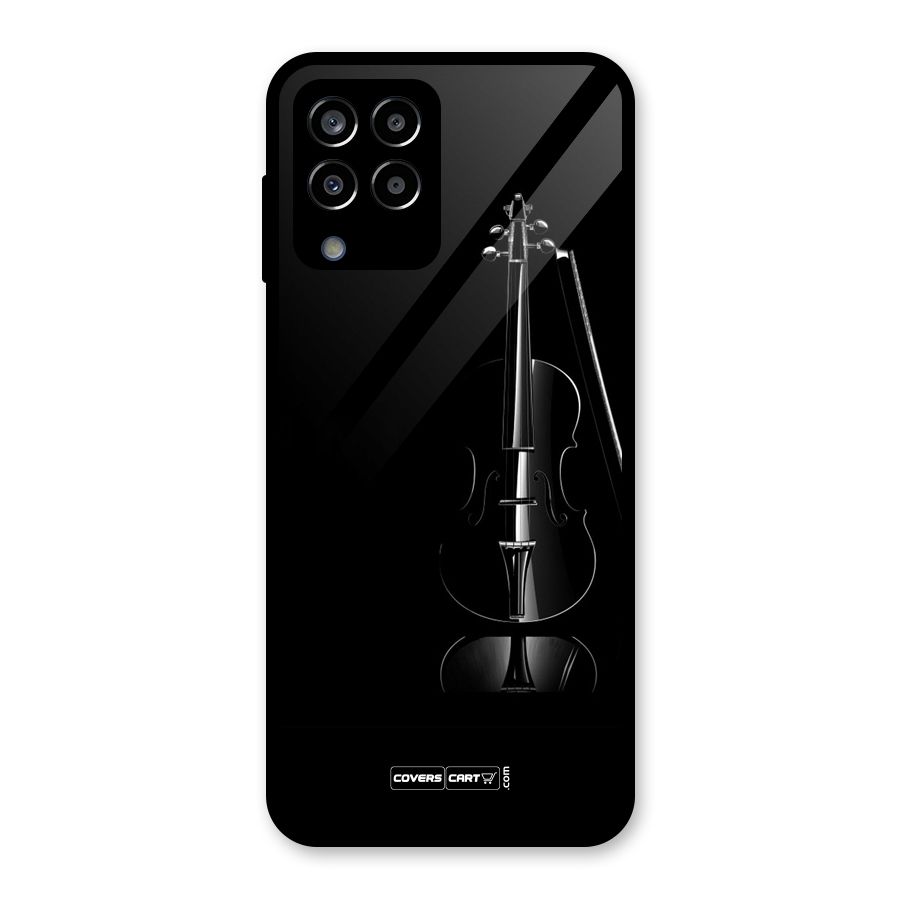 Elegant Violin Glass Back Case for Galaxy M33