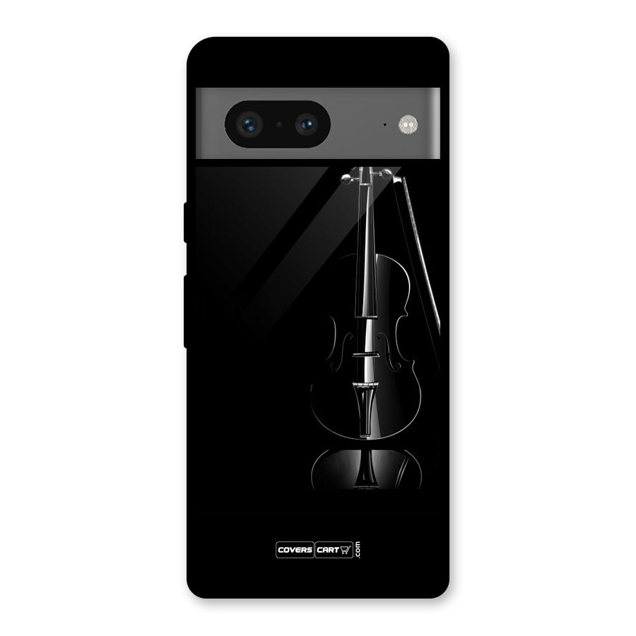 Elegant Violin Glass Back Case for Google Pixel 7