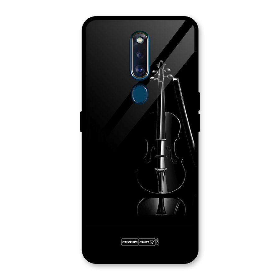 Elegant Violin Glass Back Case for Oppo F11 Pro