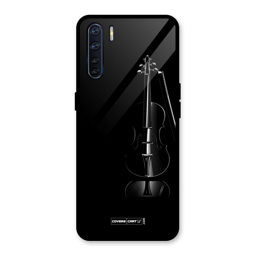 Elegant Violin Glass Back Case for Oppo F15