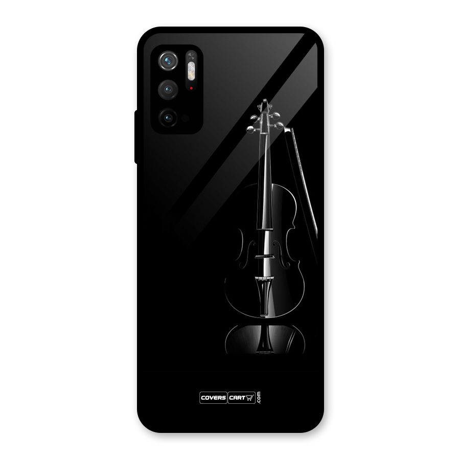 Elegant Violin Glass Back Case for Poco M3 Pro 5G