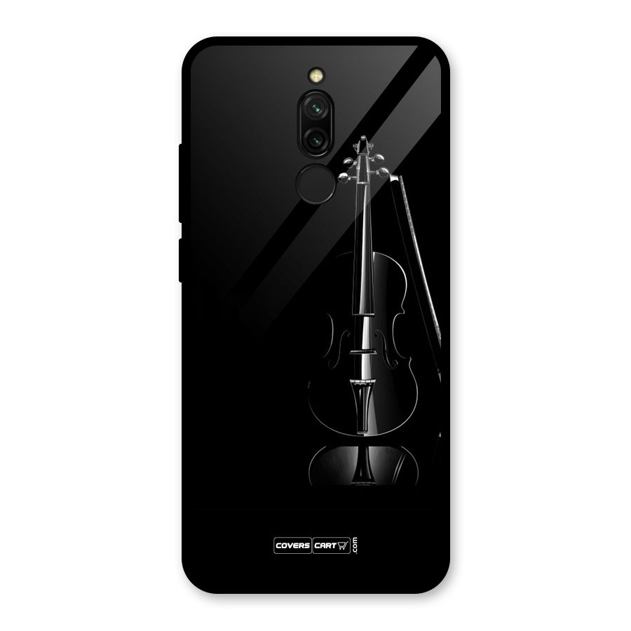 Elegant Violin Glass Back Case for Redmi 8