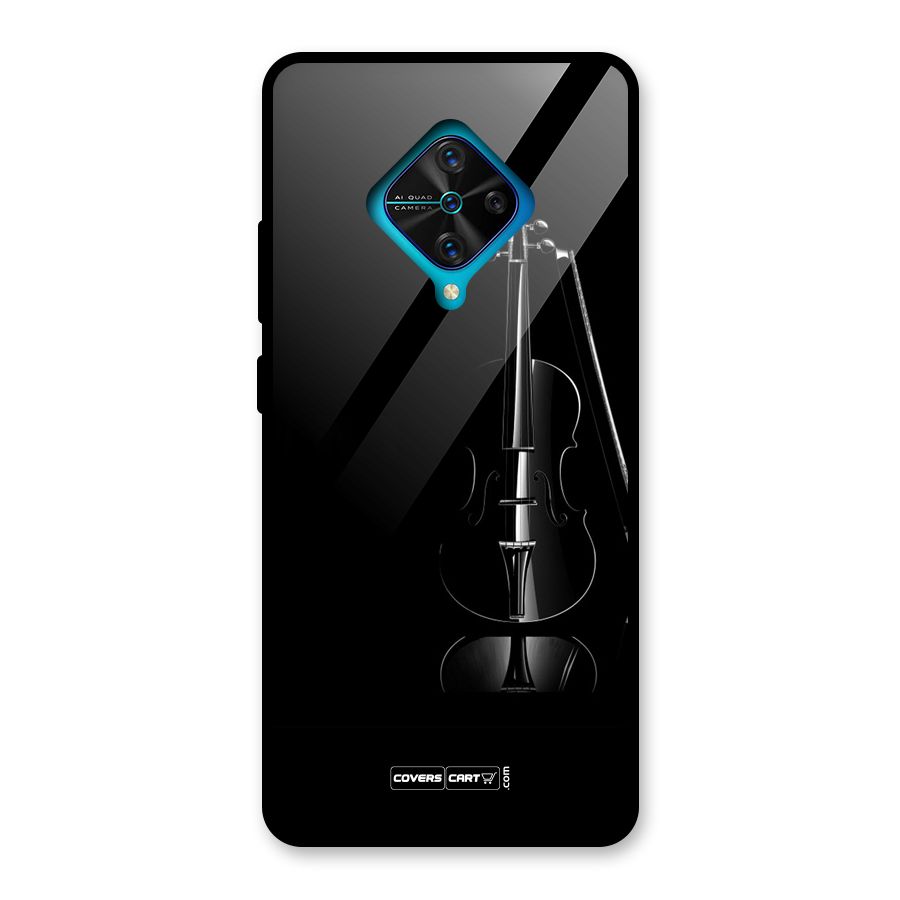 Elegant Violin Glass Back Case for Vivo S1 Pro