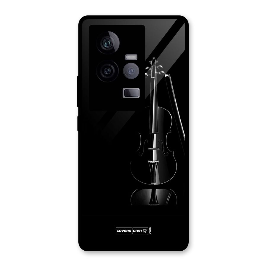 Elegant Violin Glass Back Case for Vivo iQOO 11 5G
