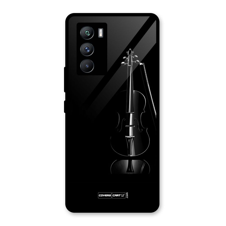 Elegant Violin Glass Back Case for Vivo iQOO 9 SE