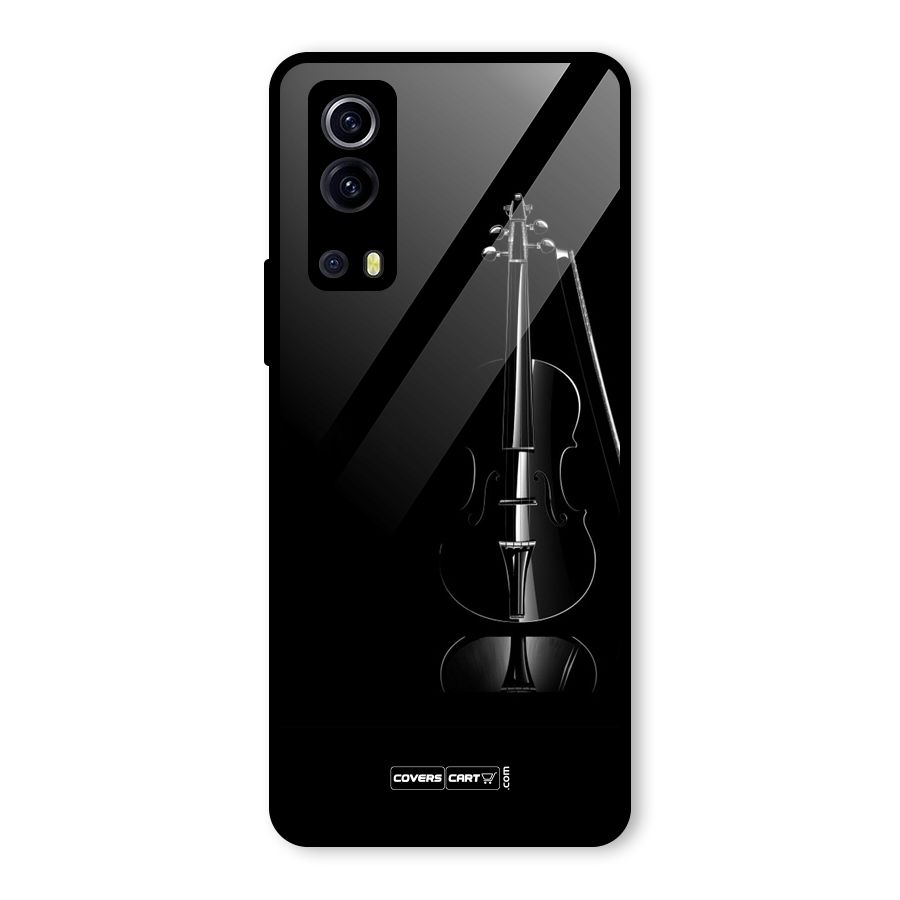 Elegant Violin Glass Back Case for Vivo iQOO Z3