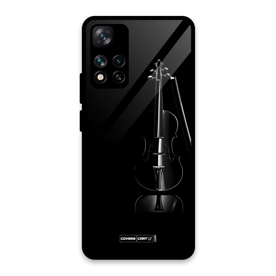 Elegant Violin Glass Back Case for Xiaomi 11i 5G