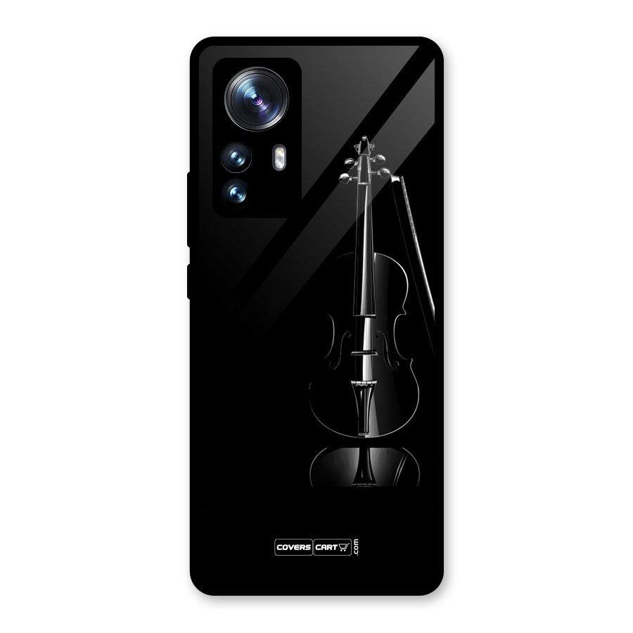 Elegant Violin Glass Back Case for Xiaomi 12 Pro