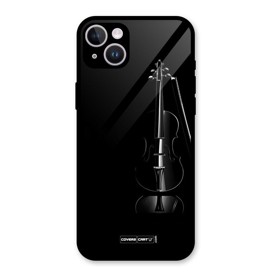 Elegant Violin Glass Back Case for iPhone 14 Plus