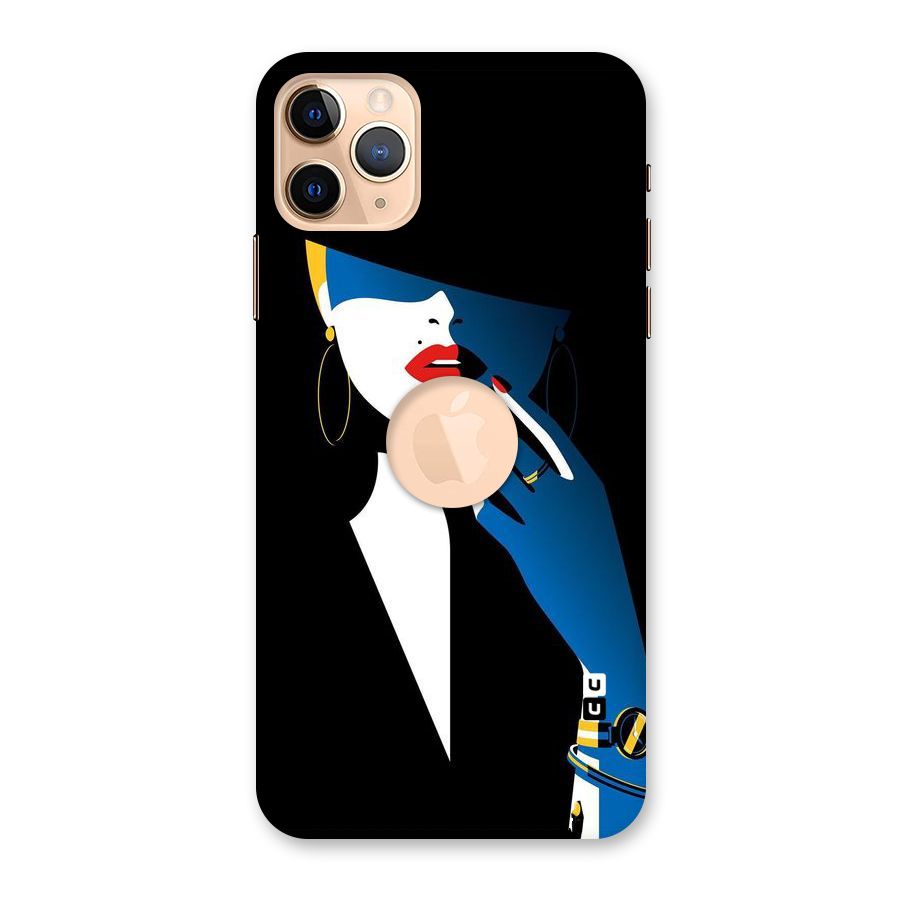 Elegant Woman Back Case for iPhone 11 Pro Max Logo Cut