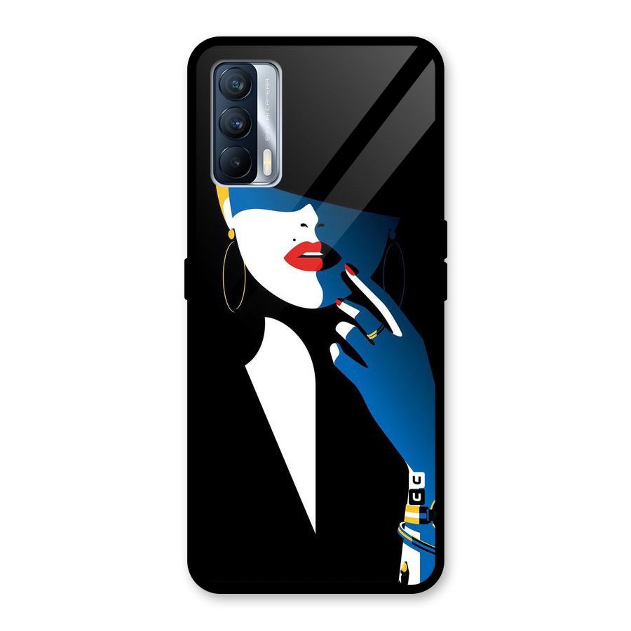 Elegant Woman Glass Back Case for Realme X7