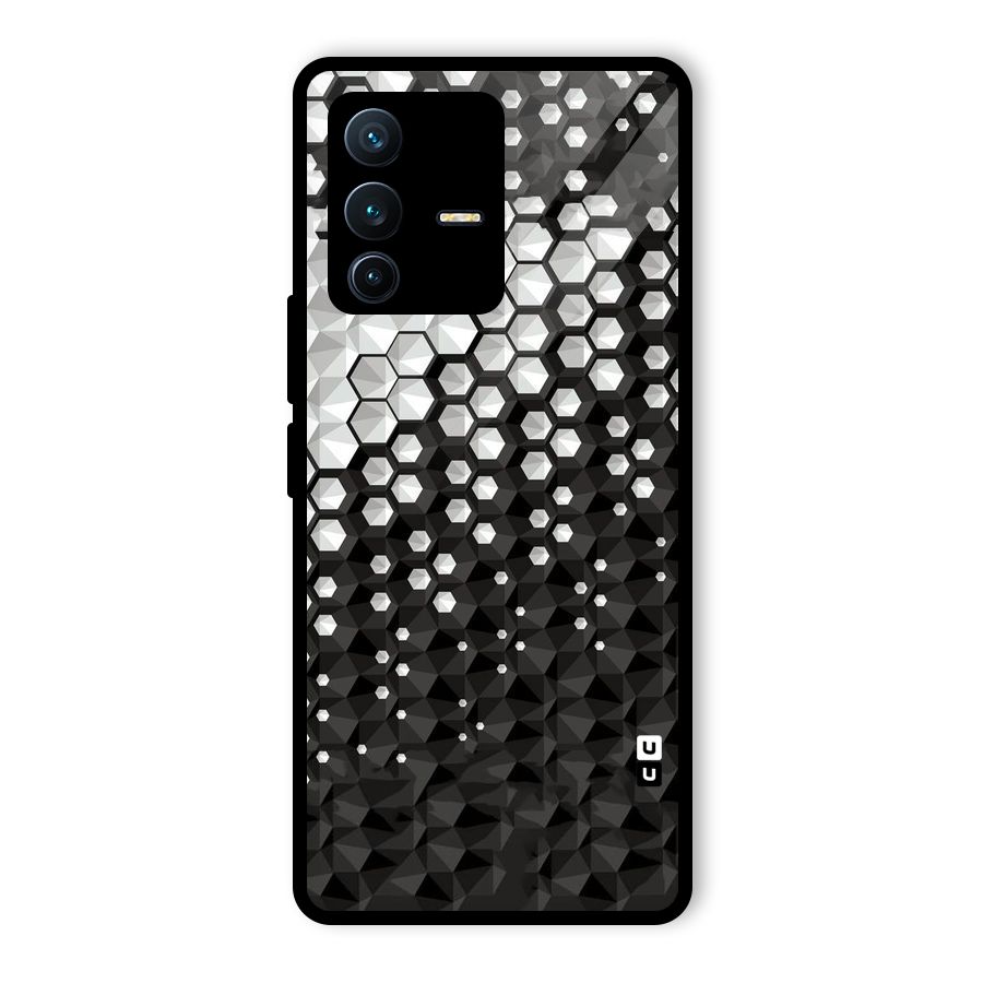 Elite Hexagonal Glass Back Case for Vivo V23 Pro