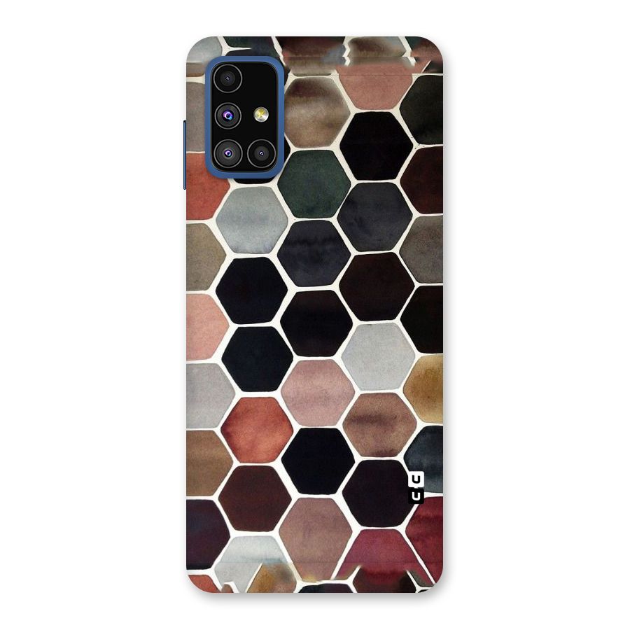 Elite Pastel Hexagons Back Case for Galaxy M51