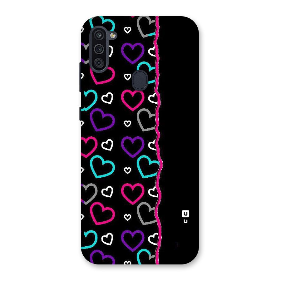 Empty Hearts Back Case for Galaxy M11