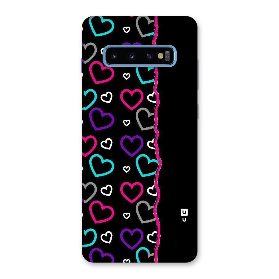 Empty Hearts Back Case for Galaxy S10 Plus