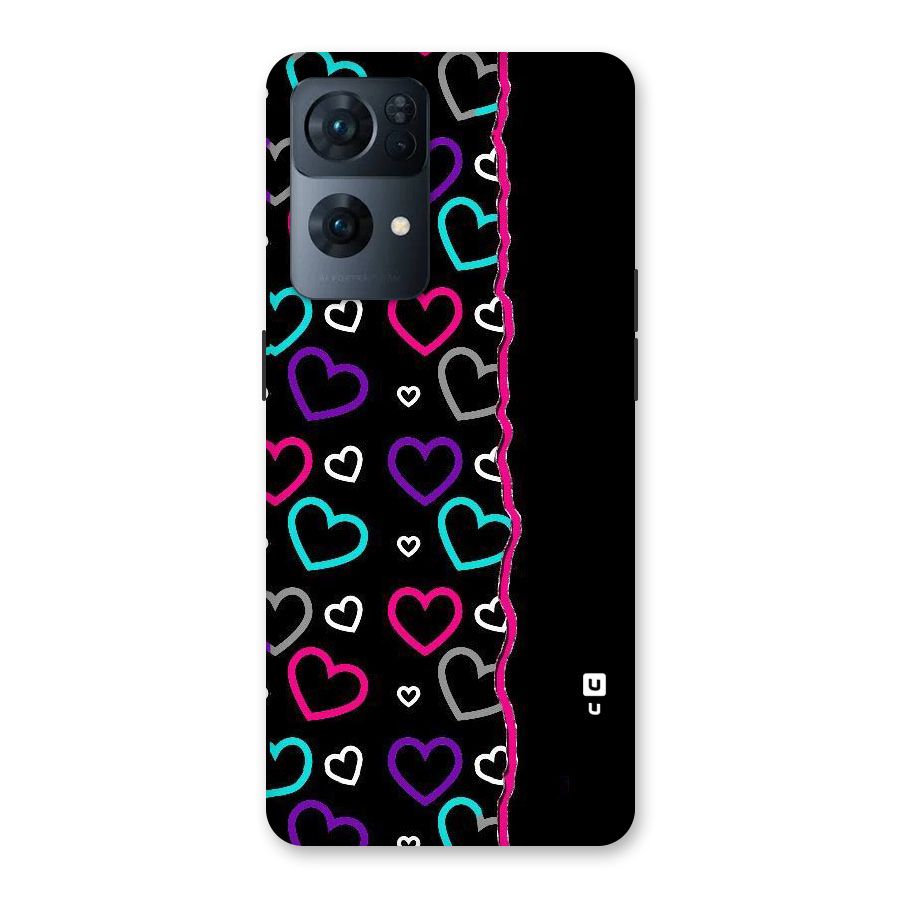 Empty Hearts Back Case for Oppo Reno7 Pro 5G