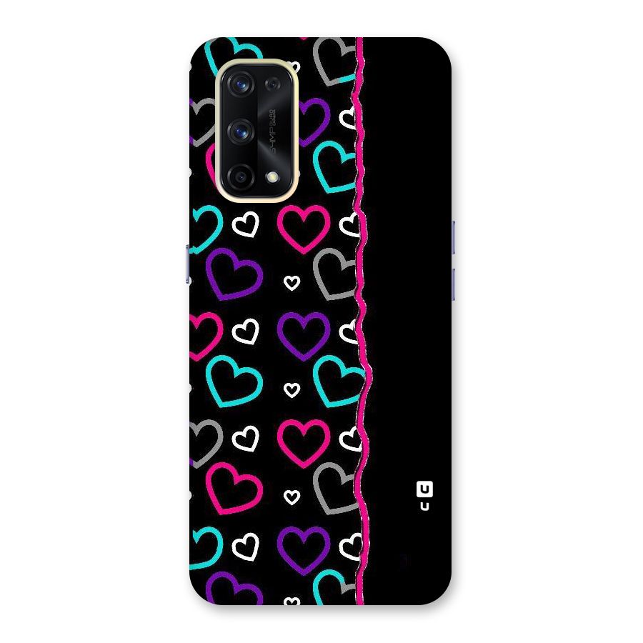 Empty Hearts Glass Back Case for Realme X7 Pro