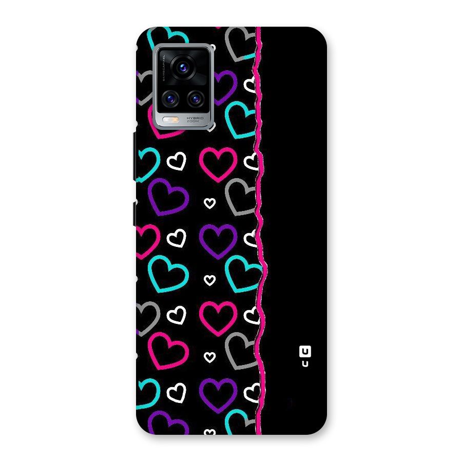 Empty Hearts Back Case for Vivo V20 Pro