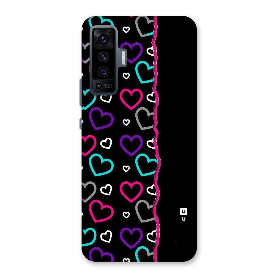Empty Hearts Back Case for Vivo X50