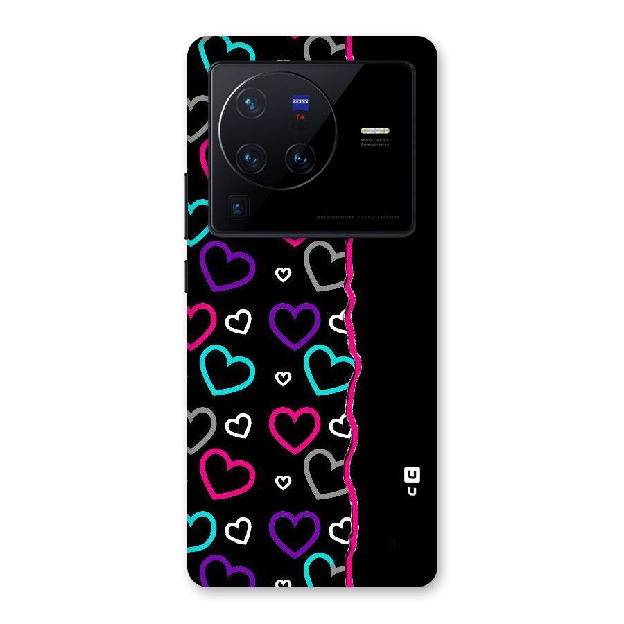 Empty Hearts Back Case for Vivo X80 Pro