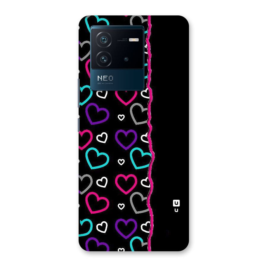 Empty Hearts Back Case for Vivo iQOO Neo 6 5G