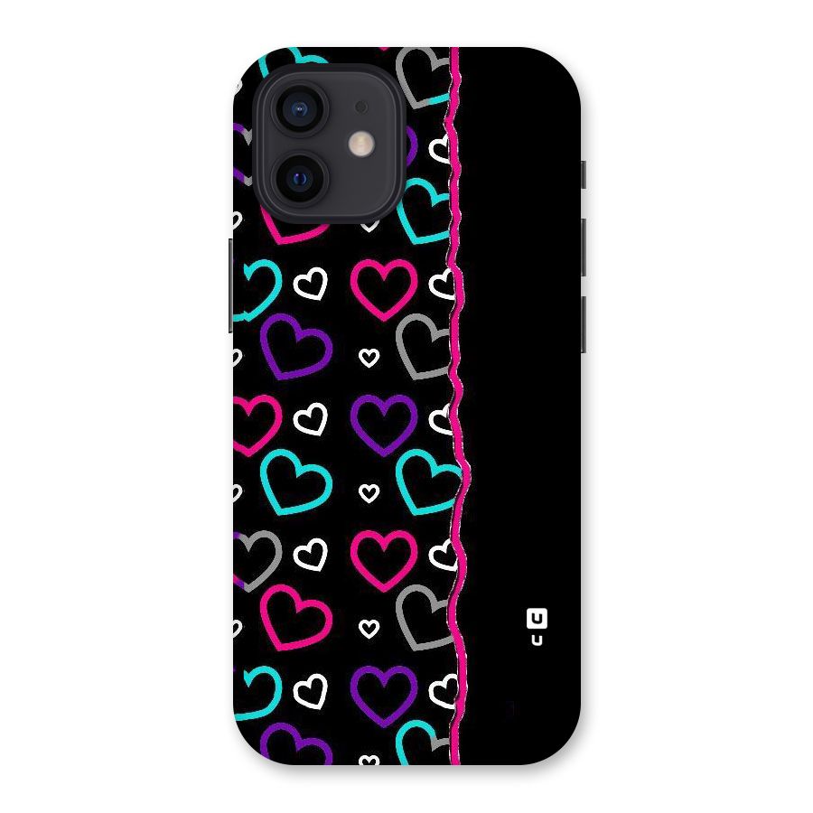 Empty Hearts Back Case for iPhone 12
