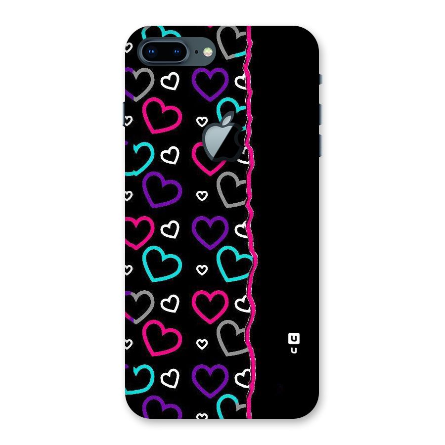 Empty Hearts Back Case for iPhone 7 Plus Apple Cut