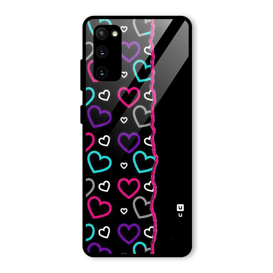 Empty Hearts Glass Back Case for Galaxy S20 FE 5G