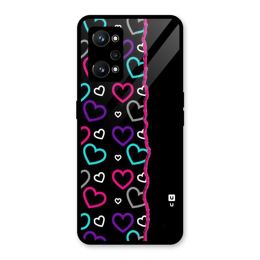 Empty Hearts Glass Back Case for Realme GT Neo 3T