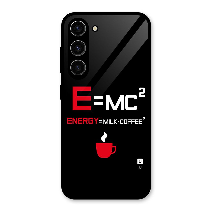 Energy Coffee Equation Glass Back Case for Galaxy S23
