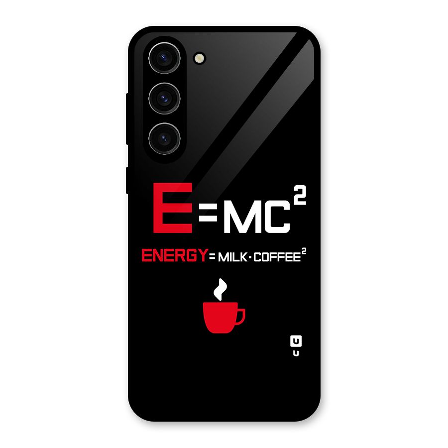 Energy Coffee Equation Glass Back Case for Galaxy S23 Plus
