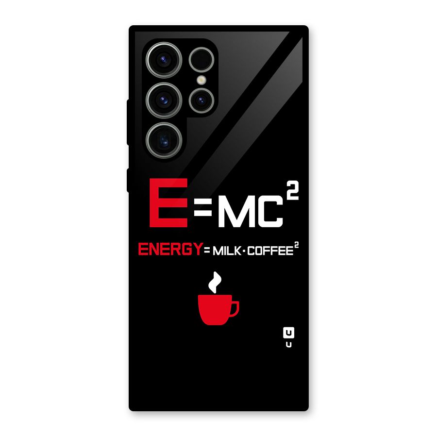 Energy Coffee Equation Glass Back Case for Galaxy S23 Ultra